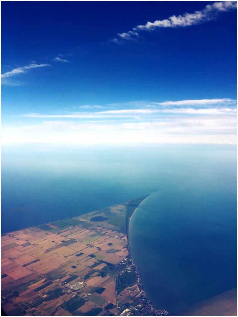 aerial view of point pelee